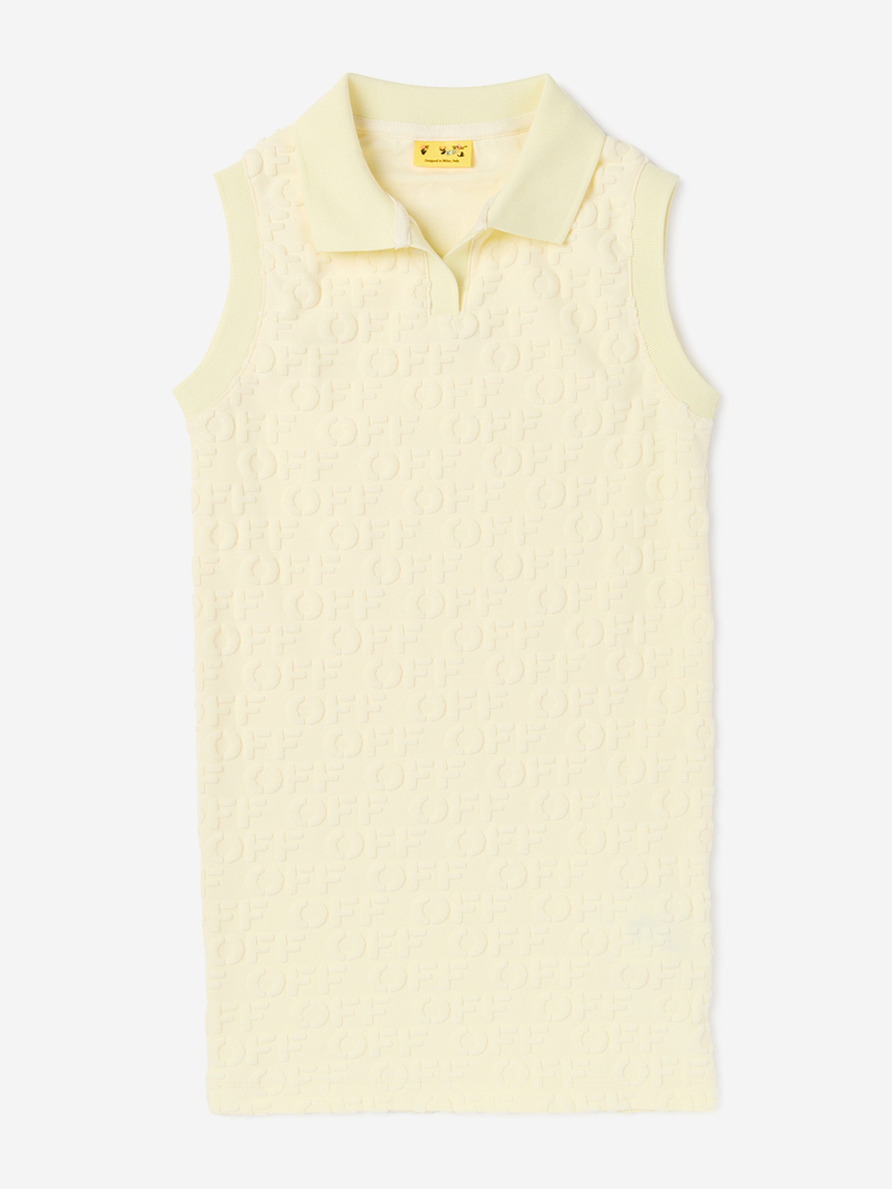 Girls Off AO Tery Polo Dress in Yellow 10 Years By Childsplay Clothing