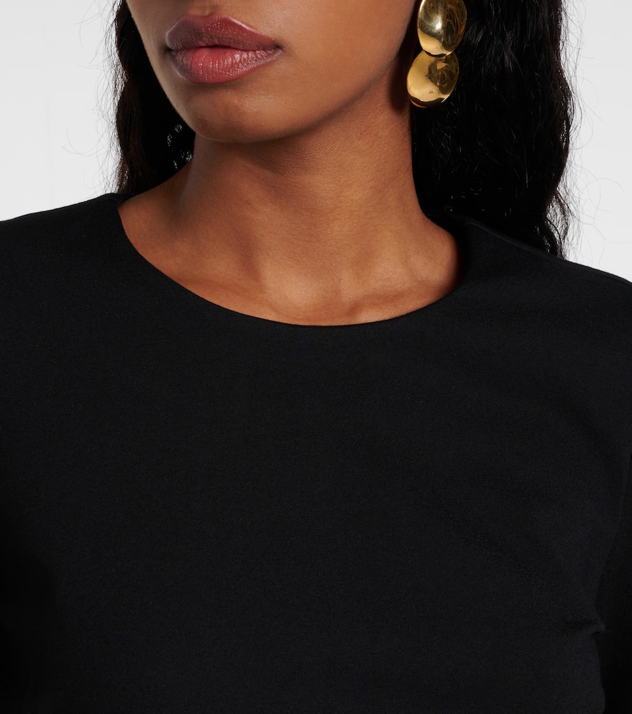 Hawthorne taffeta-trimmed maxi dress