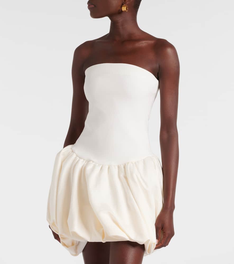 Pollie linen and rayon-blend minidress