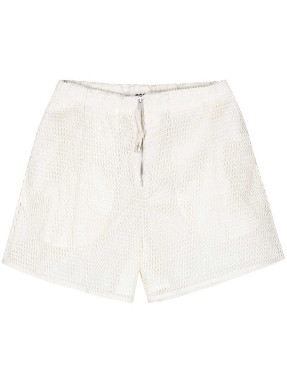 Mesh cotton shorts - Neutrals