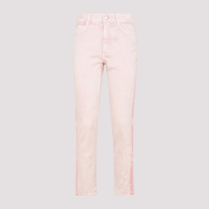 Logo tape slim jeans