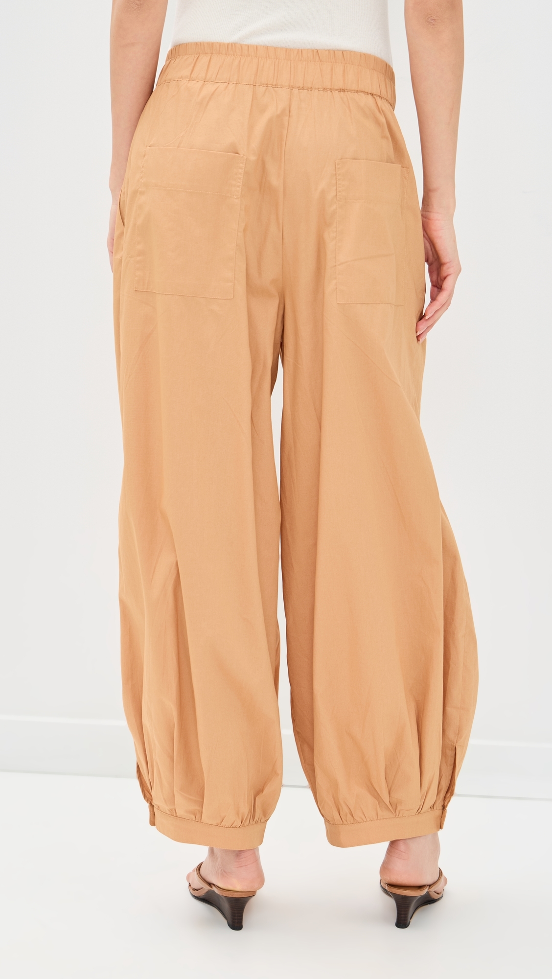 Tie Front Balloon Pants SUMMER BEIGE