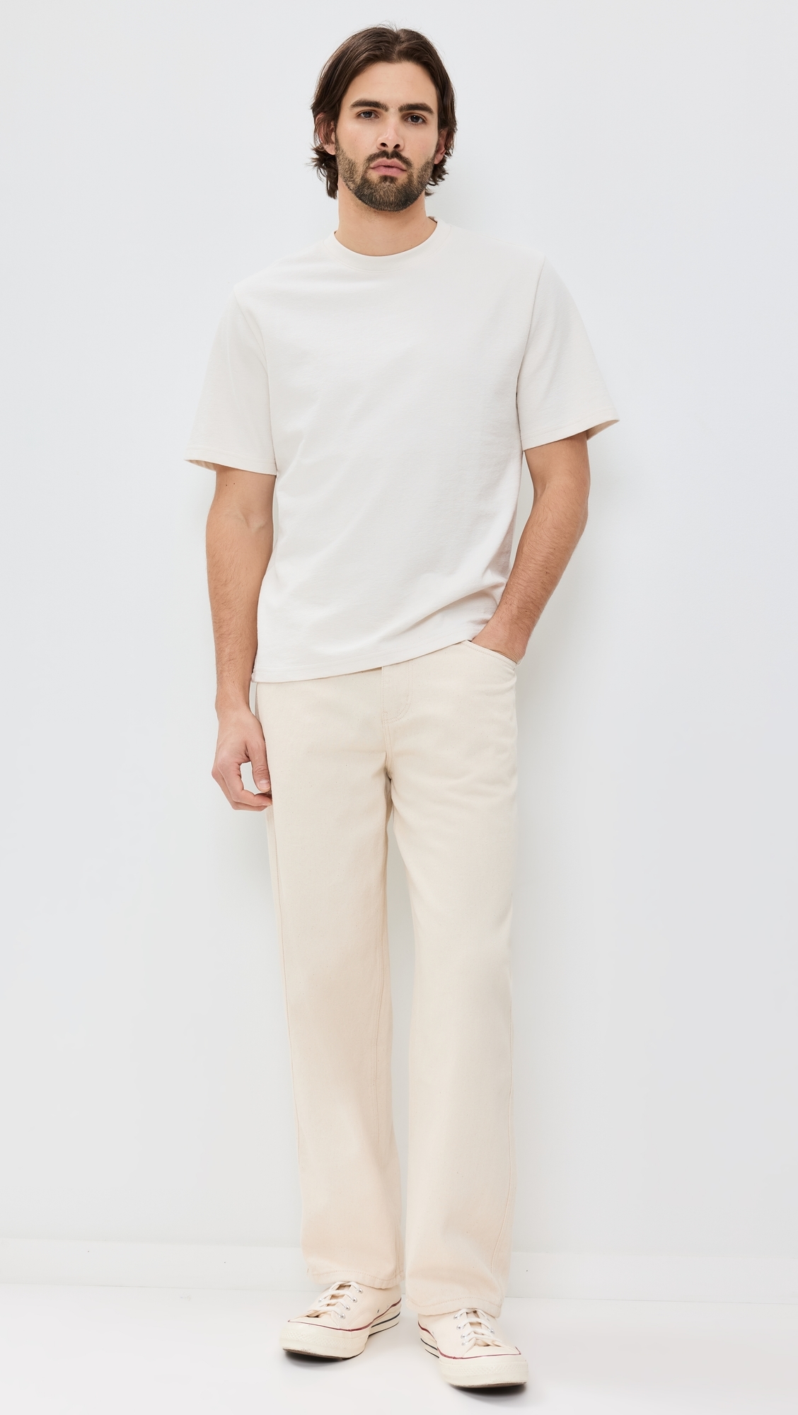 Loose Fit Jeans Ecru