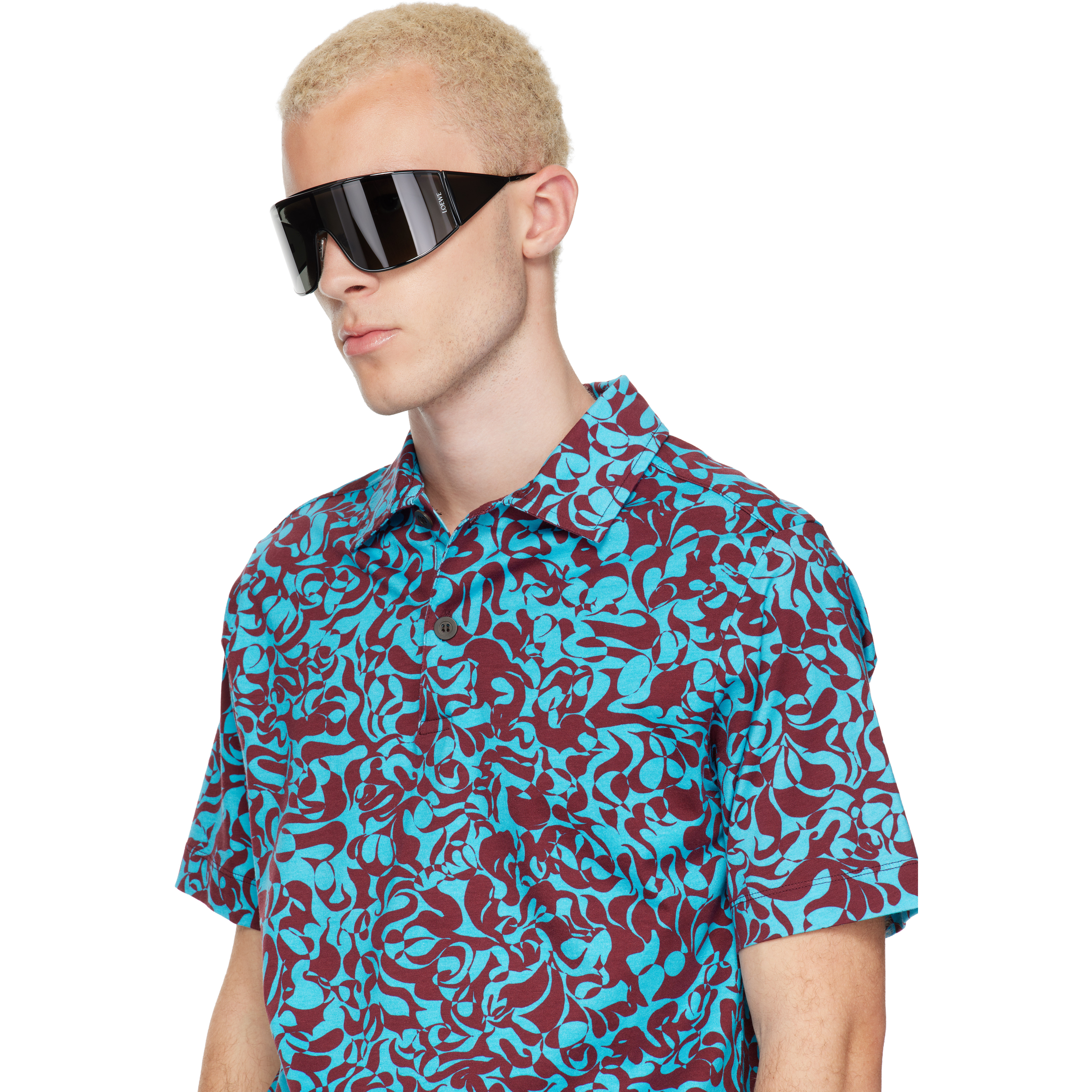 Black Speed Shield Sunglasses