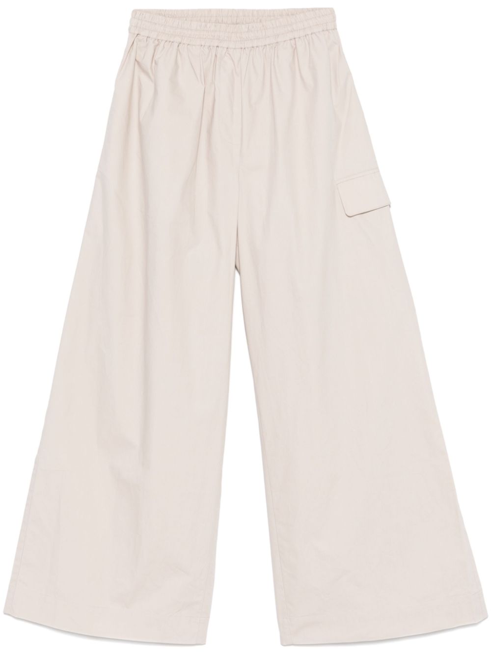 Wide-leg trousers - Neutrals