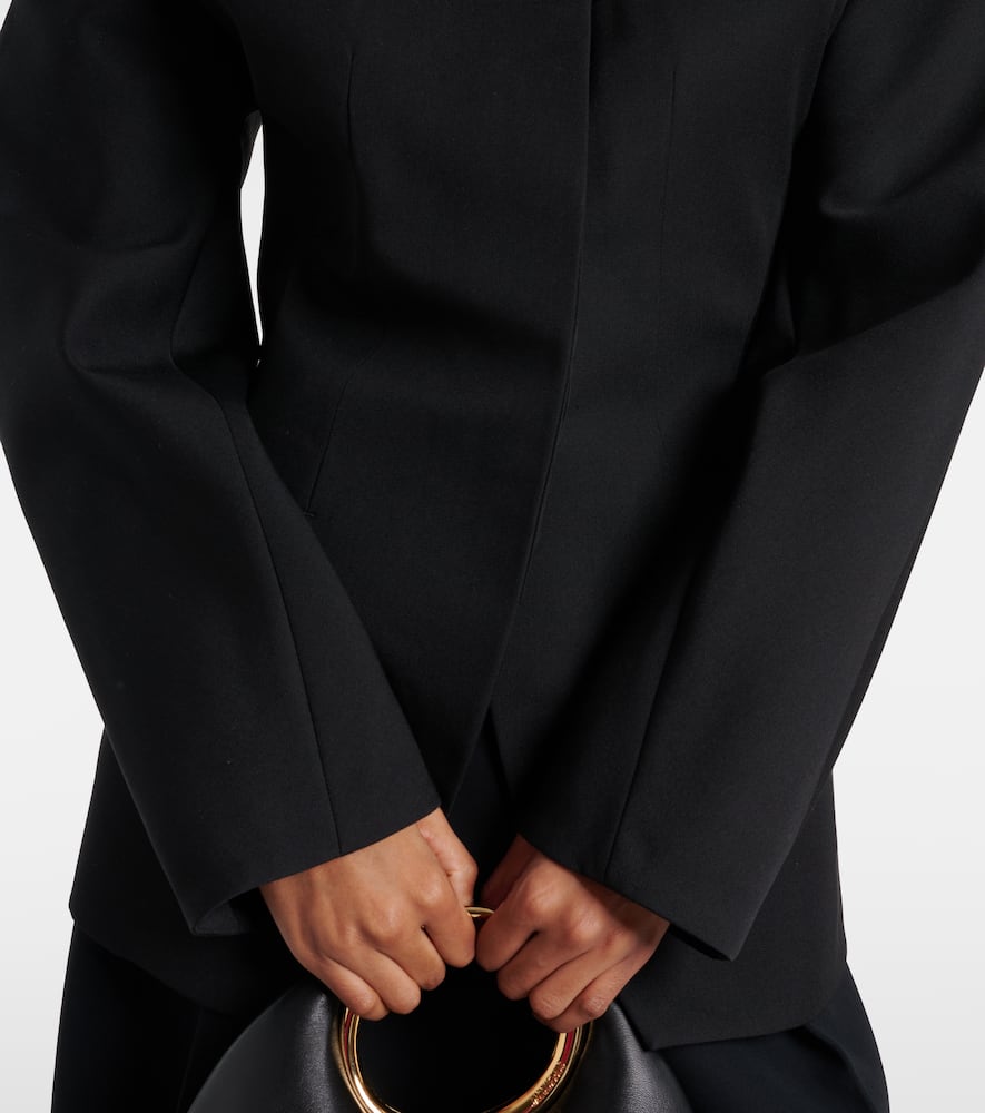 La Veste Castagna virgin wool jacket
