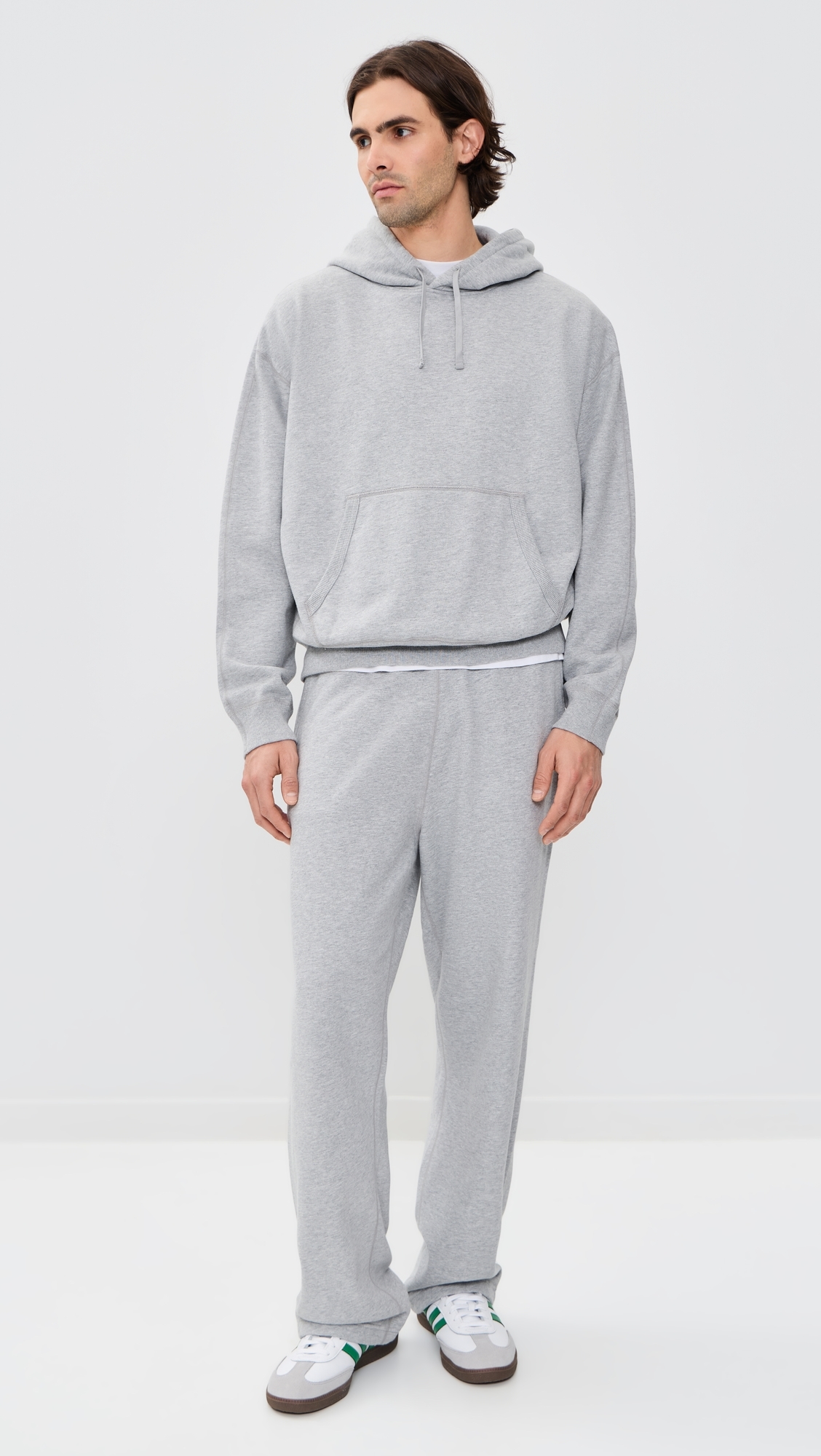Midweight Terry Relaxed Hoodie Hgrey