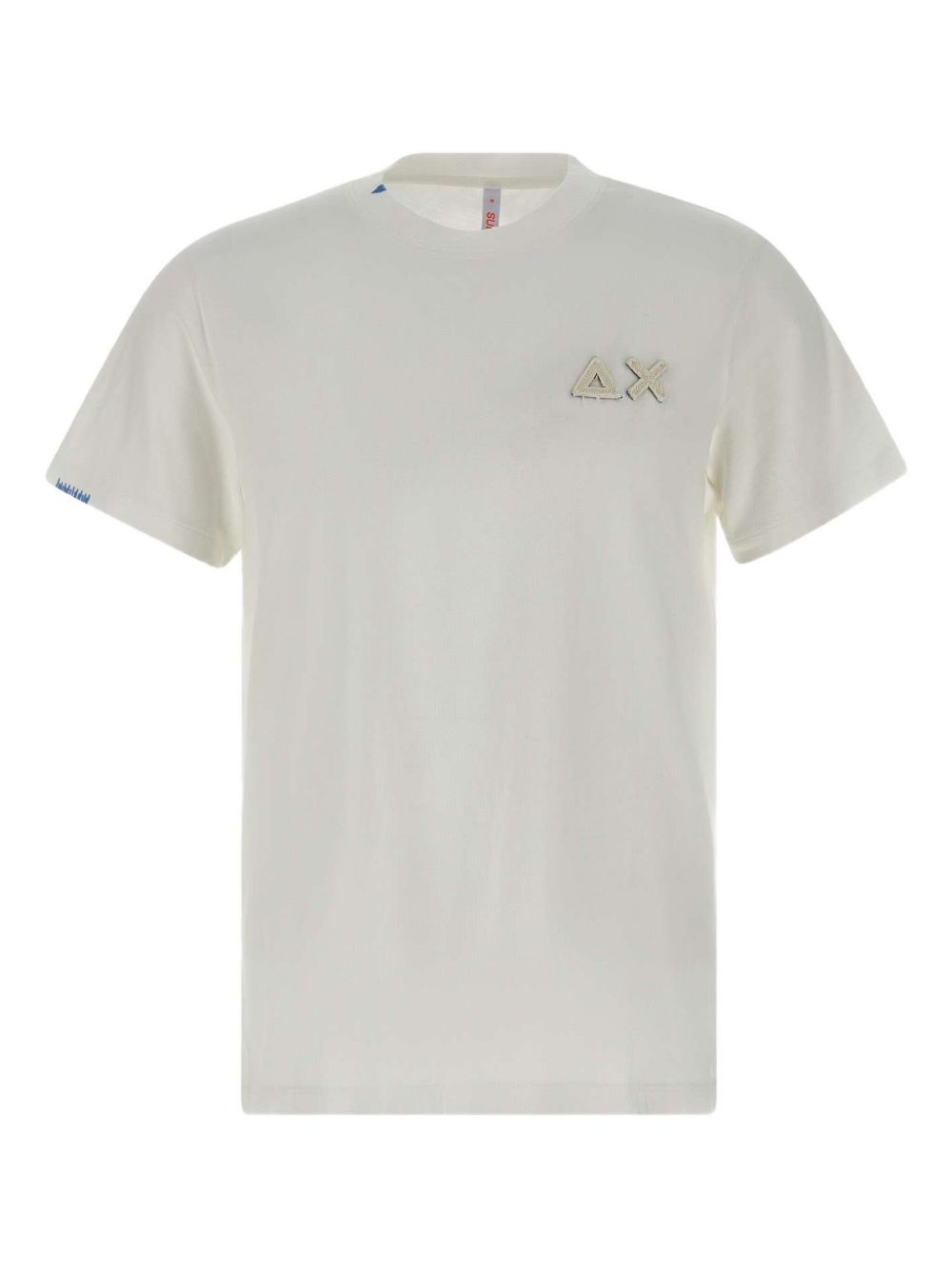 Logo-embroidered cotton T-shirt - WHITE