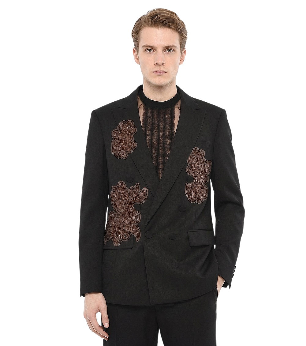 Black Double Breasted Blazer