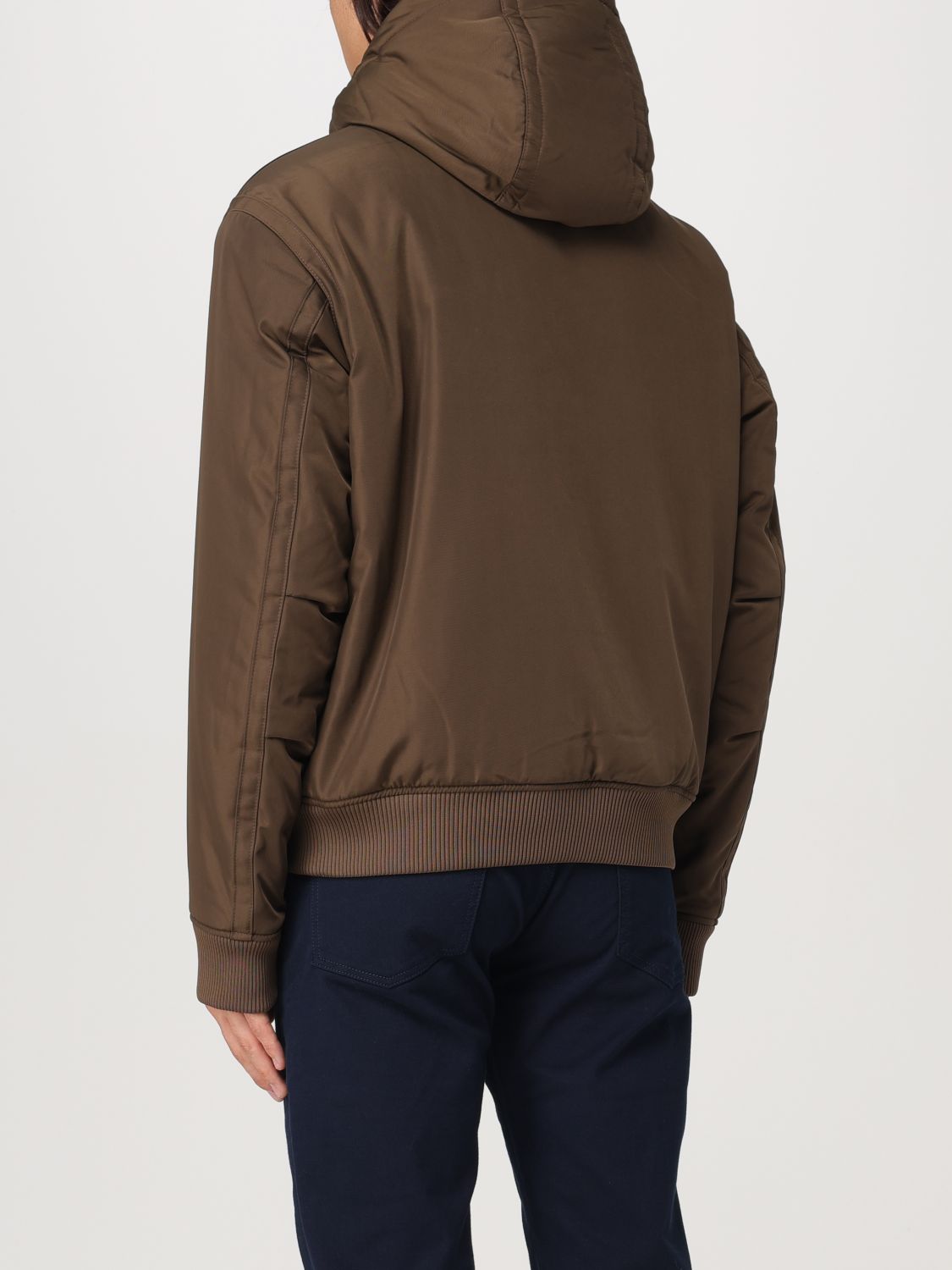 Hooded puffer jacket - Brown