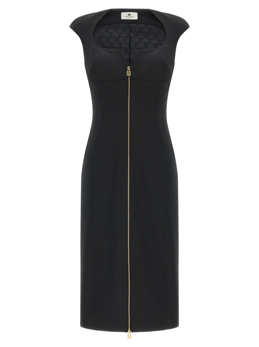 Heart-Shaped Neckline Dress Dresses Black