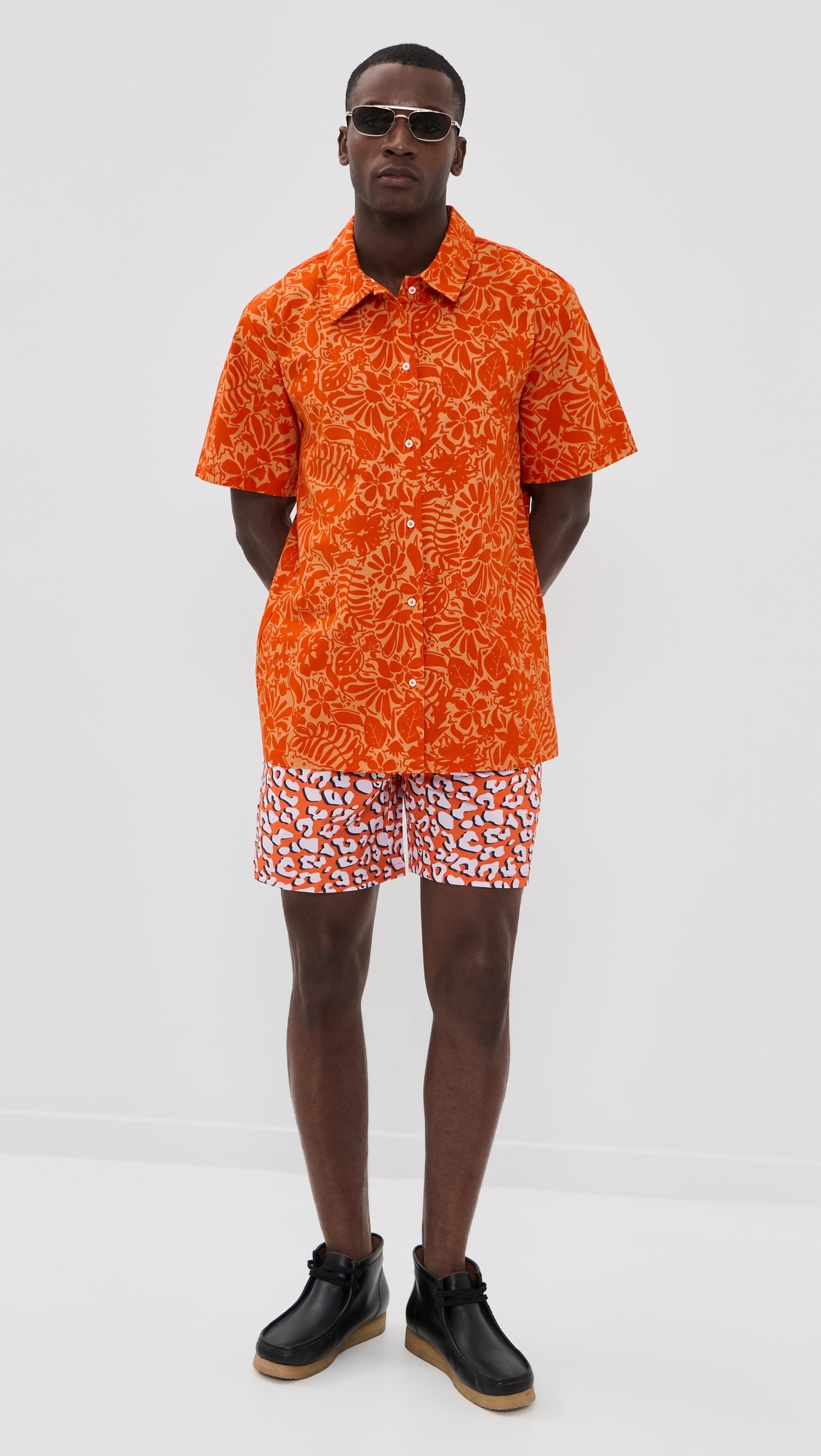 St. Tropez Camp Shirt Orange
