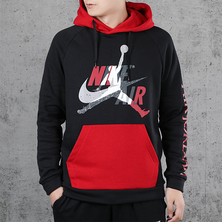 Air Jumpman Classics Contrast Color Stitching Casual Sports Black