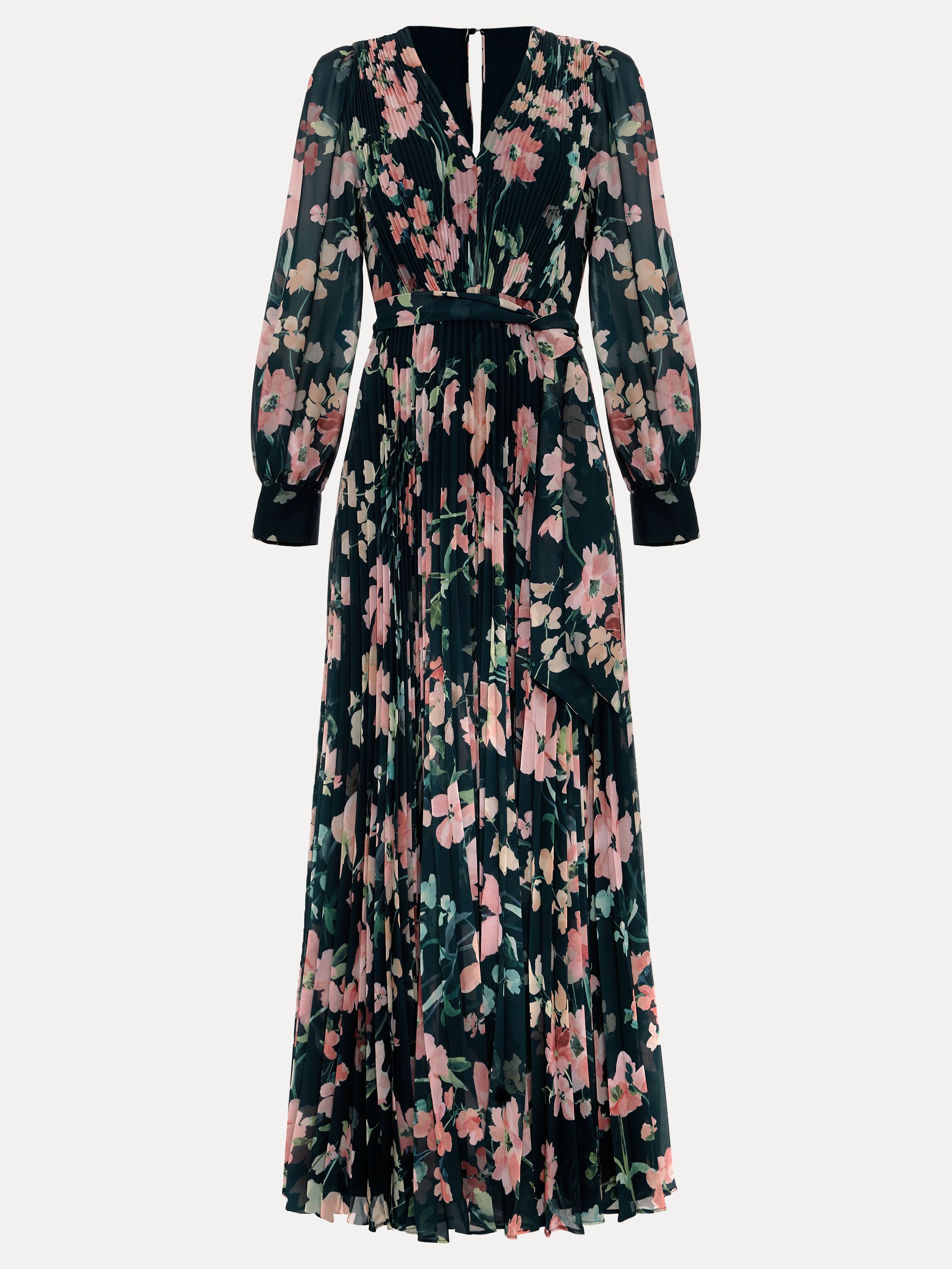 Phase Eight Women's Rosa V-Neck Floral Maxi Dress in Dark Navy