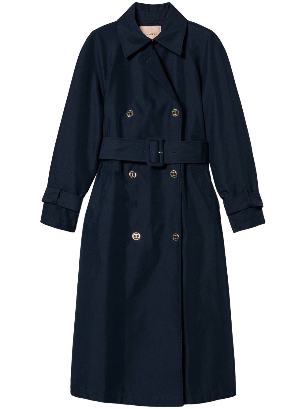 Twill trench coat - Blue