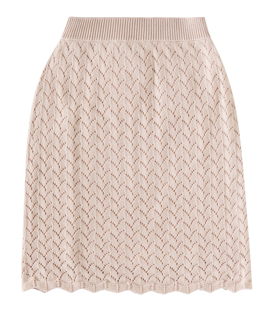 Loro Piana Kids Cotton and cashmere skirt