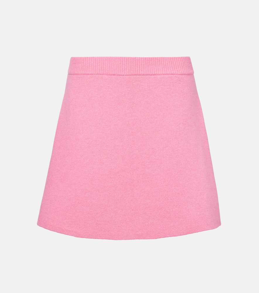 Clare high-rise cashmere miniskirt