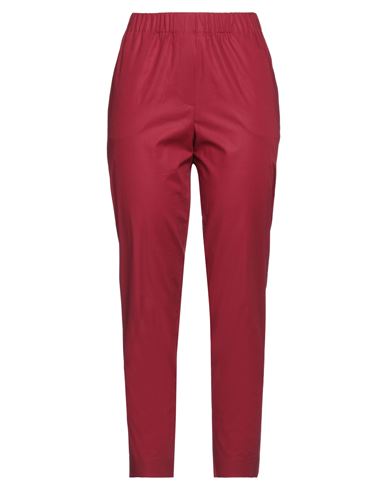 Woman Pants Red Size 6 Cotton, Elastane