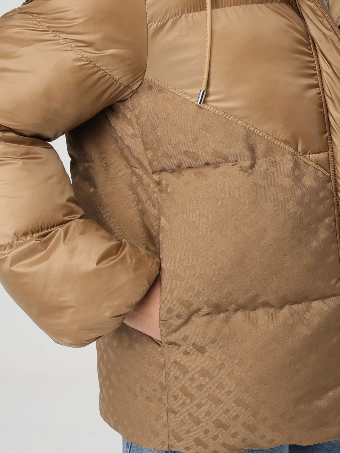Monogram puffer jacket - Black