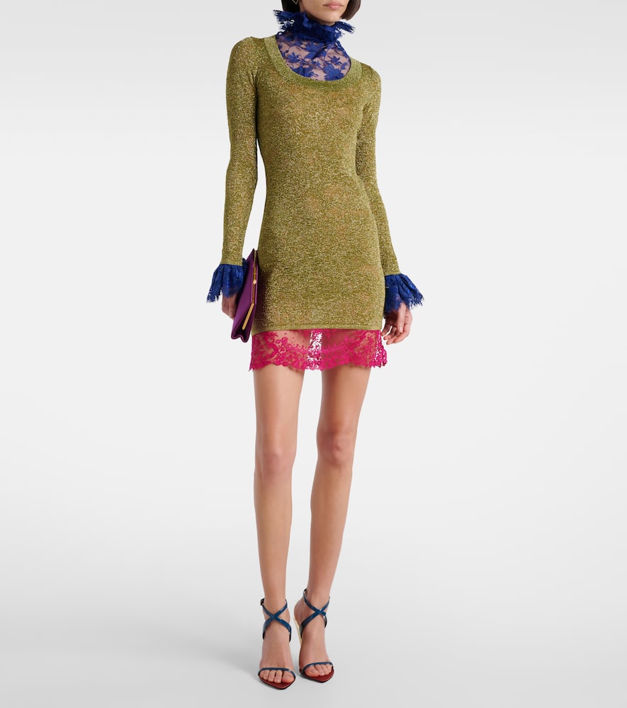 chinese dress ladies Vintage Yves Saint Laurent YSL Suede Laced Minidress Tunic – Recess main image 0