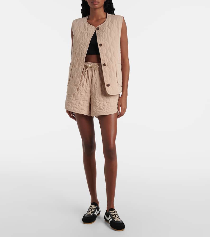 Catrine quilted twill shorts