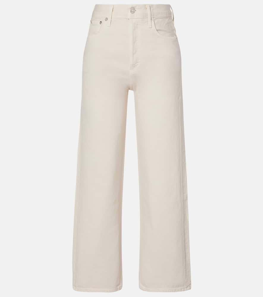 Ren high-rise cropped wide-leg jeans
