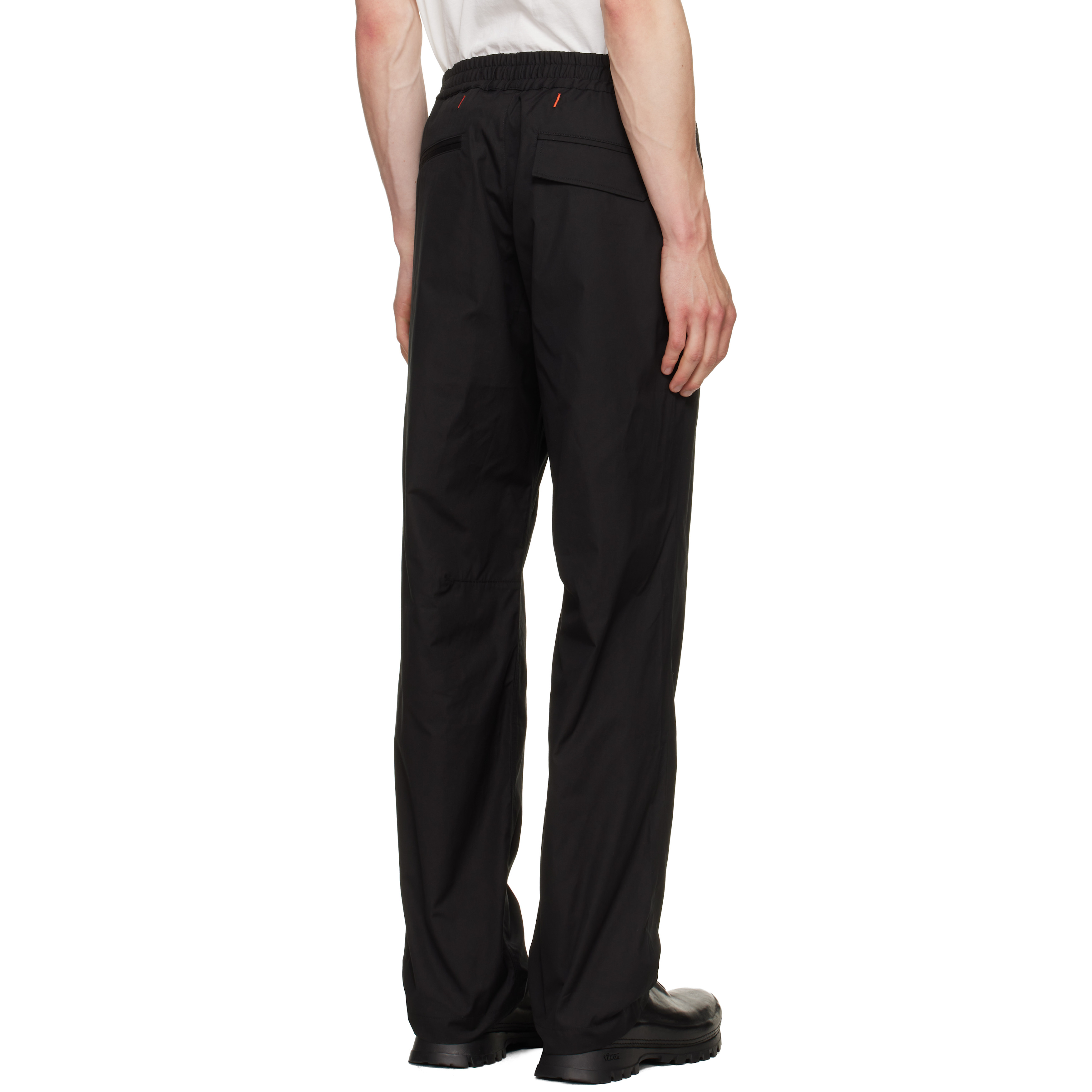 Black Alec Drawcord Trousers