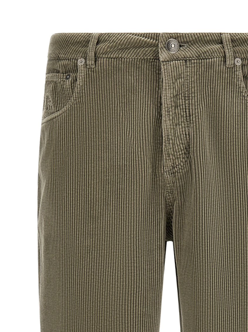 Corduroy Straight-leg Trousers