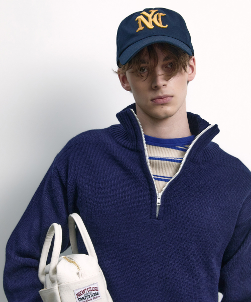 NYC EMBROIDERED BALL CAP NAVY