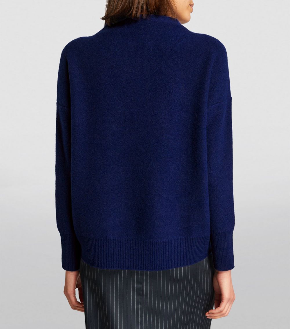 Cashmere Funnel-Neck Sweater