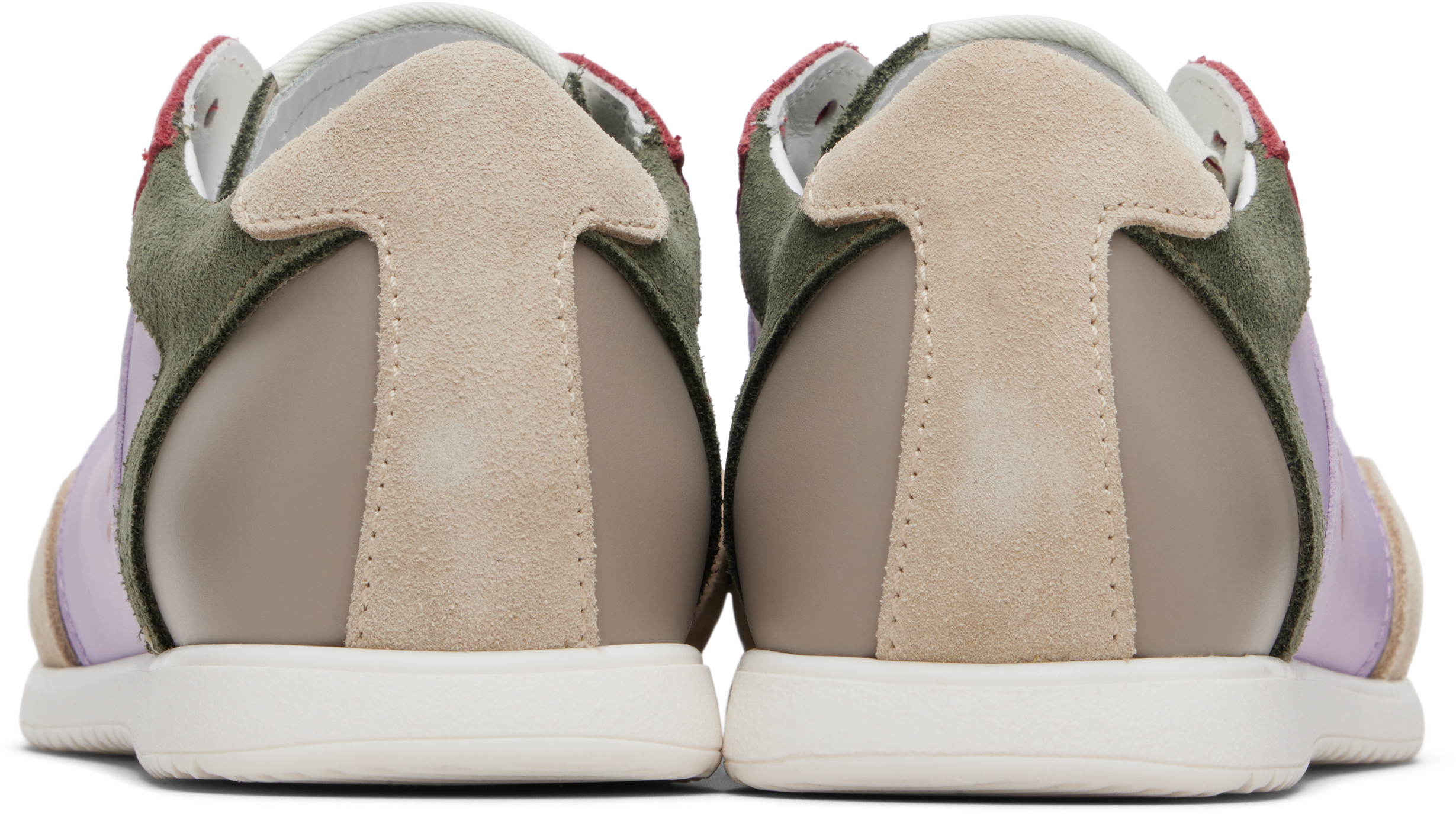 Kids Purple & Gray Calfskin Sneakers