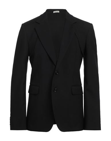 Man Blazer Black Size 36 Wool