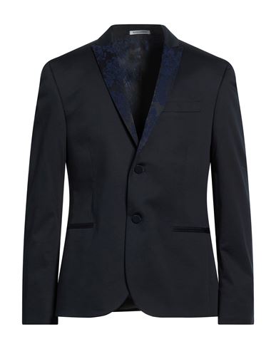Man Blazer Midnight blue Size 44 Cotton, Elastane