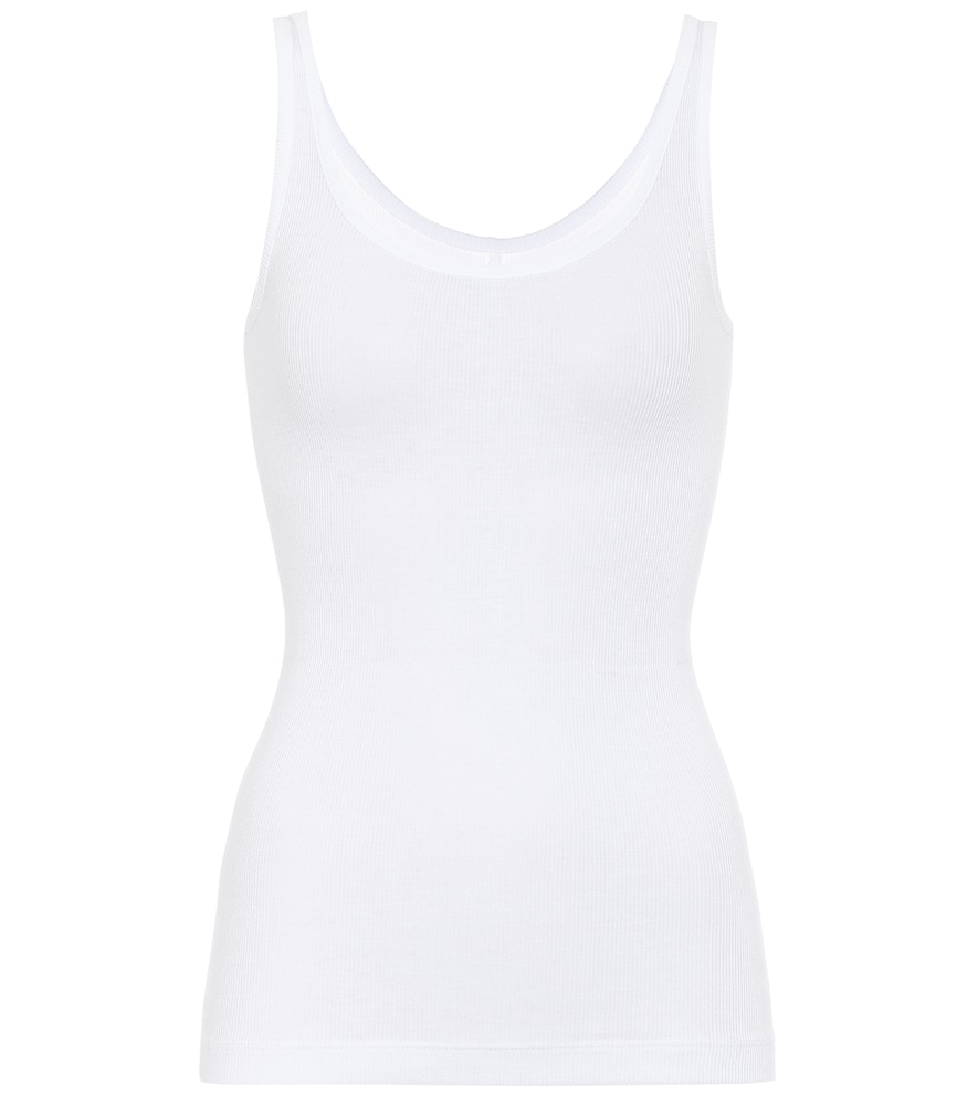 Vince Cotton-blend tank top