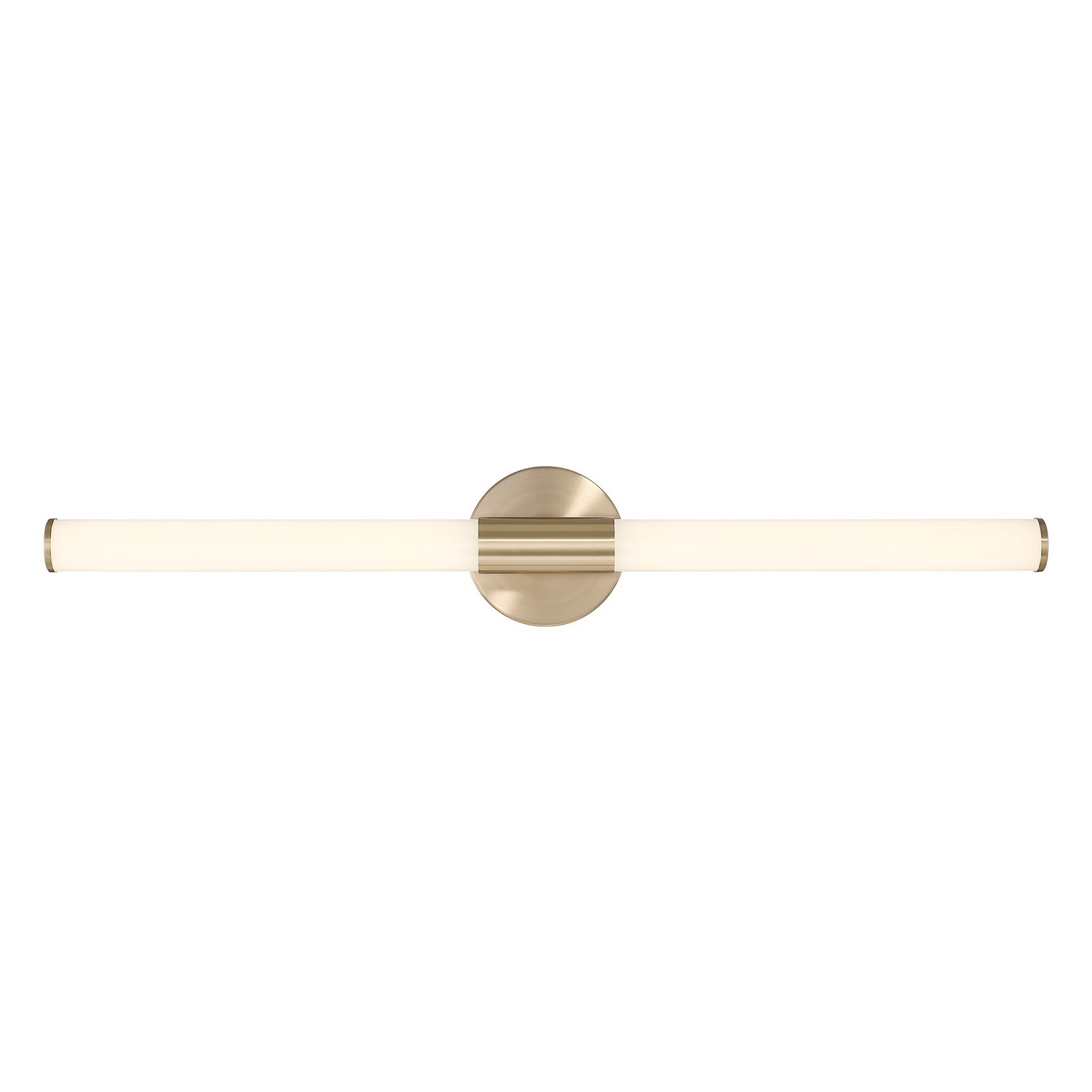 Connor 30" Mini Tube LED Cylinder Vanity Light in Bra