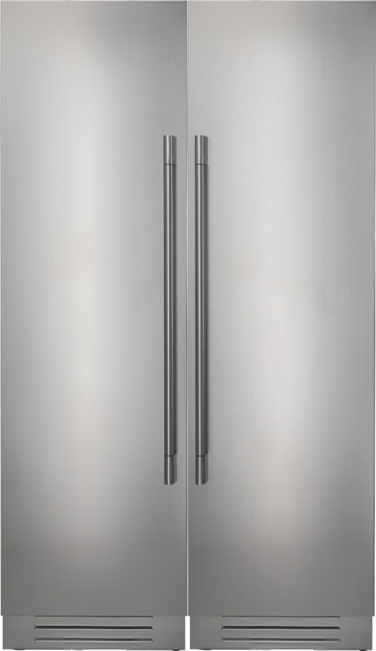 Fulgor Milano 700 Side-by-Side Column Set with 24" Refrigerator and 24" Freezer in Stainless Steel FMREFR