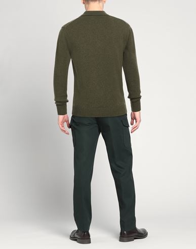 Man Sweater Military green Size S Cashmere