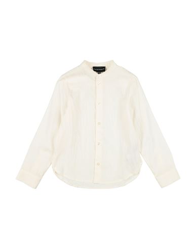 Kid Boy Shirt Cream Size 12 Cotton