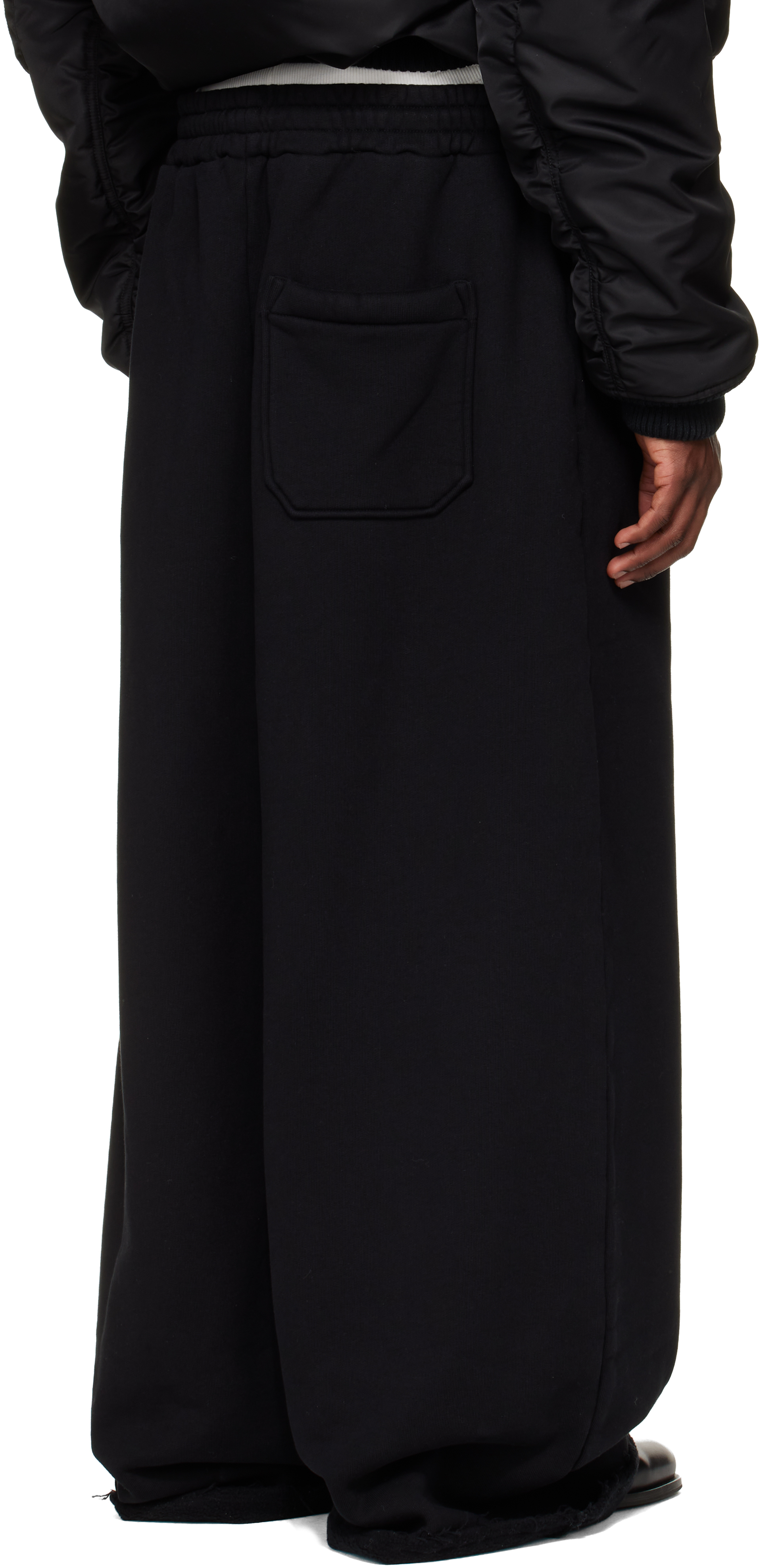 SSENSE Exclusive Black Raw-Cut Bontan Lounge Pants