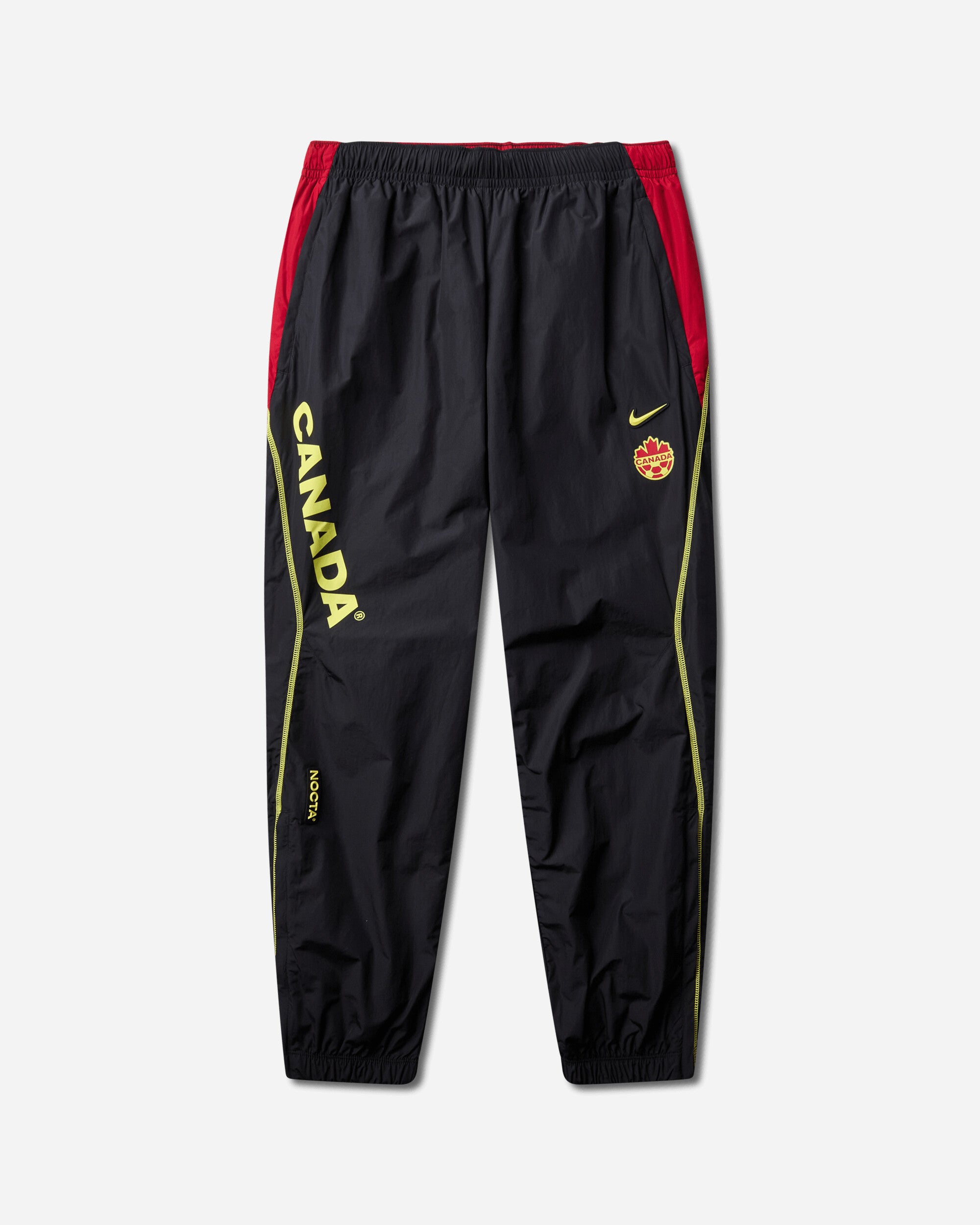 Canada x NOCTA Woven Track Pants Black / Gym Red / Sonic Yellow
