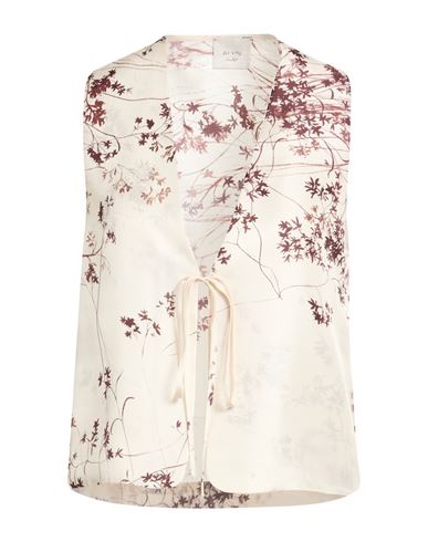 Chocolat Woman Top Cream Size 8 Silk