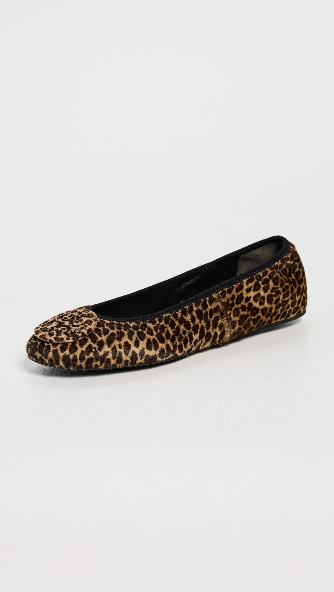 Reva Travel Ballet Flats Leopard Multi
