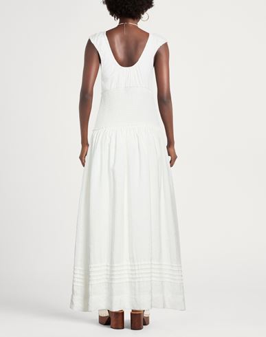 Woman Maxi dress White Size 6 Modal, Polyester
