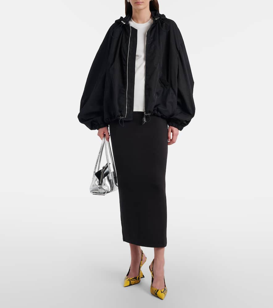 Jersey midi skirt