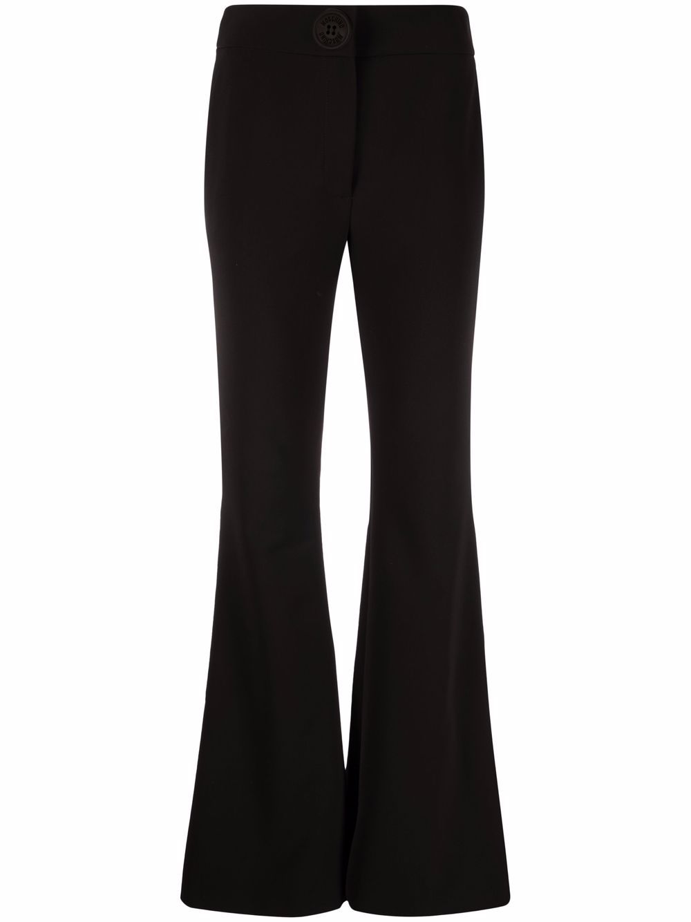 High waist flared trousers - Black