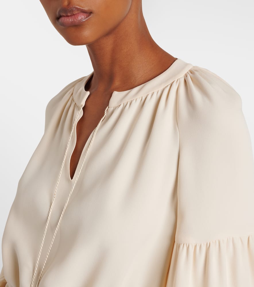 Cady Couture feather-trimmed tunic