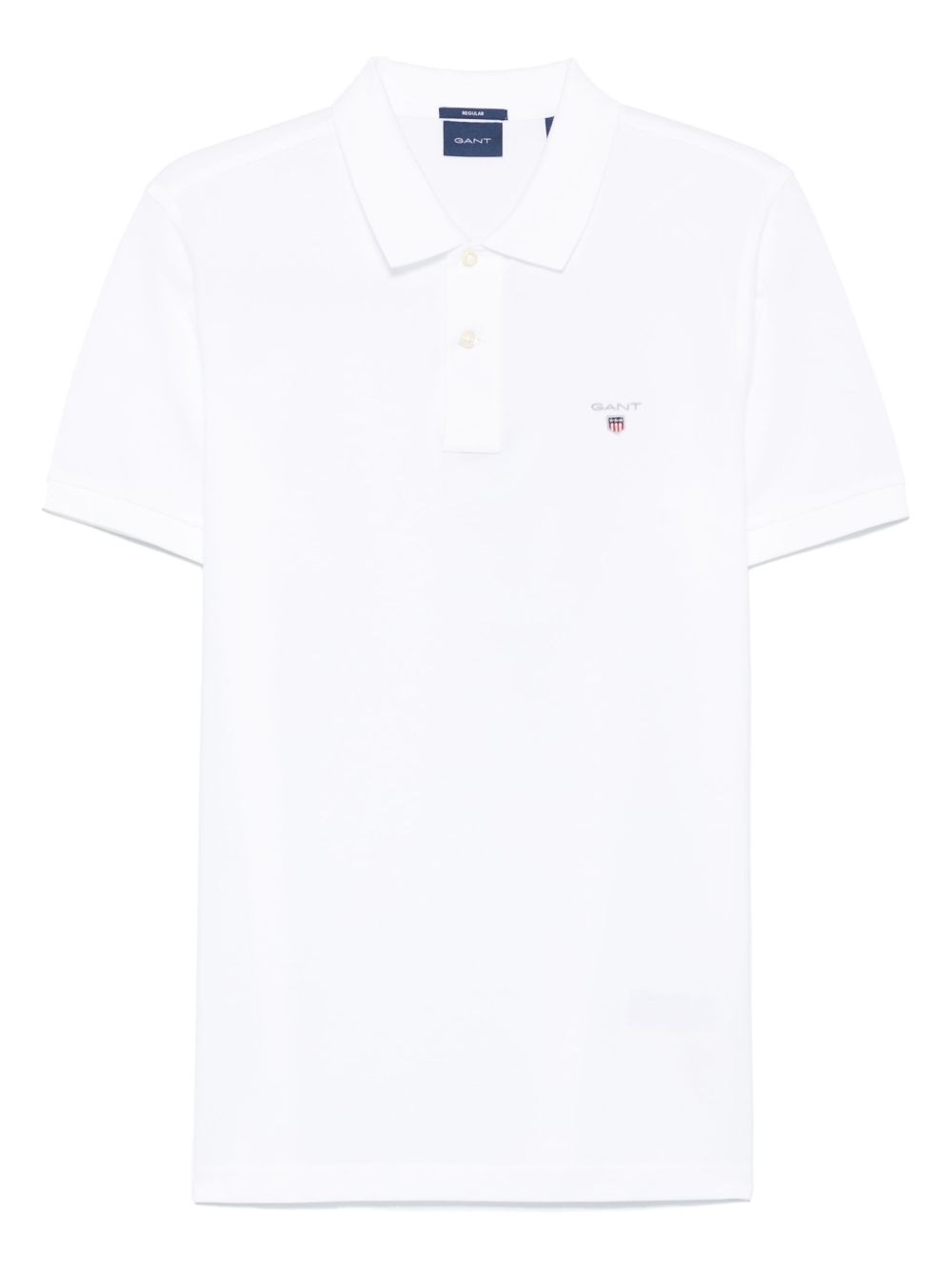 Gant logo-embroidered polo shirt - White
