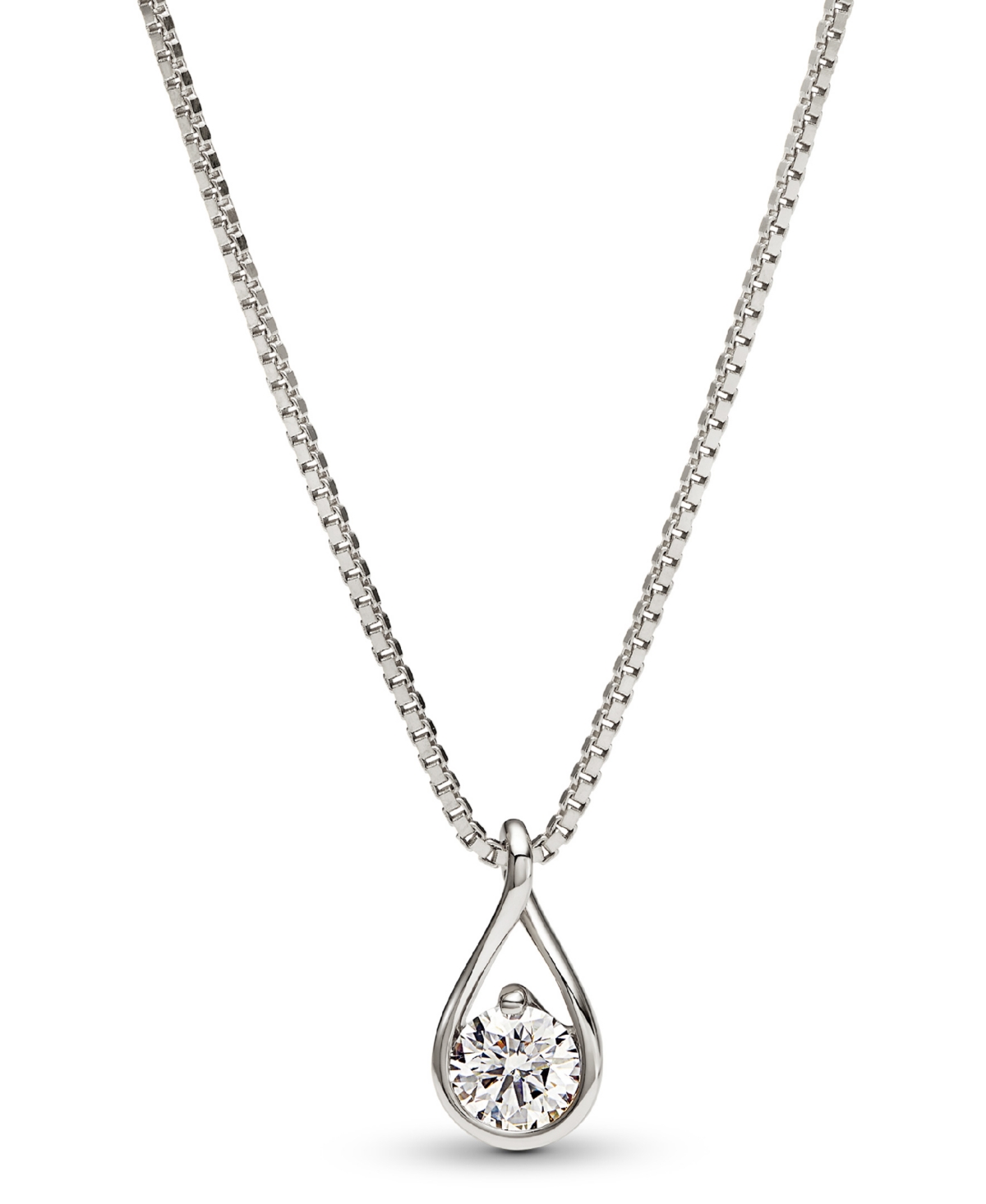 Infinite Lab-Grown Diamond Pendant Necklace - White Gold