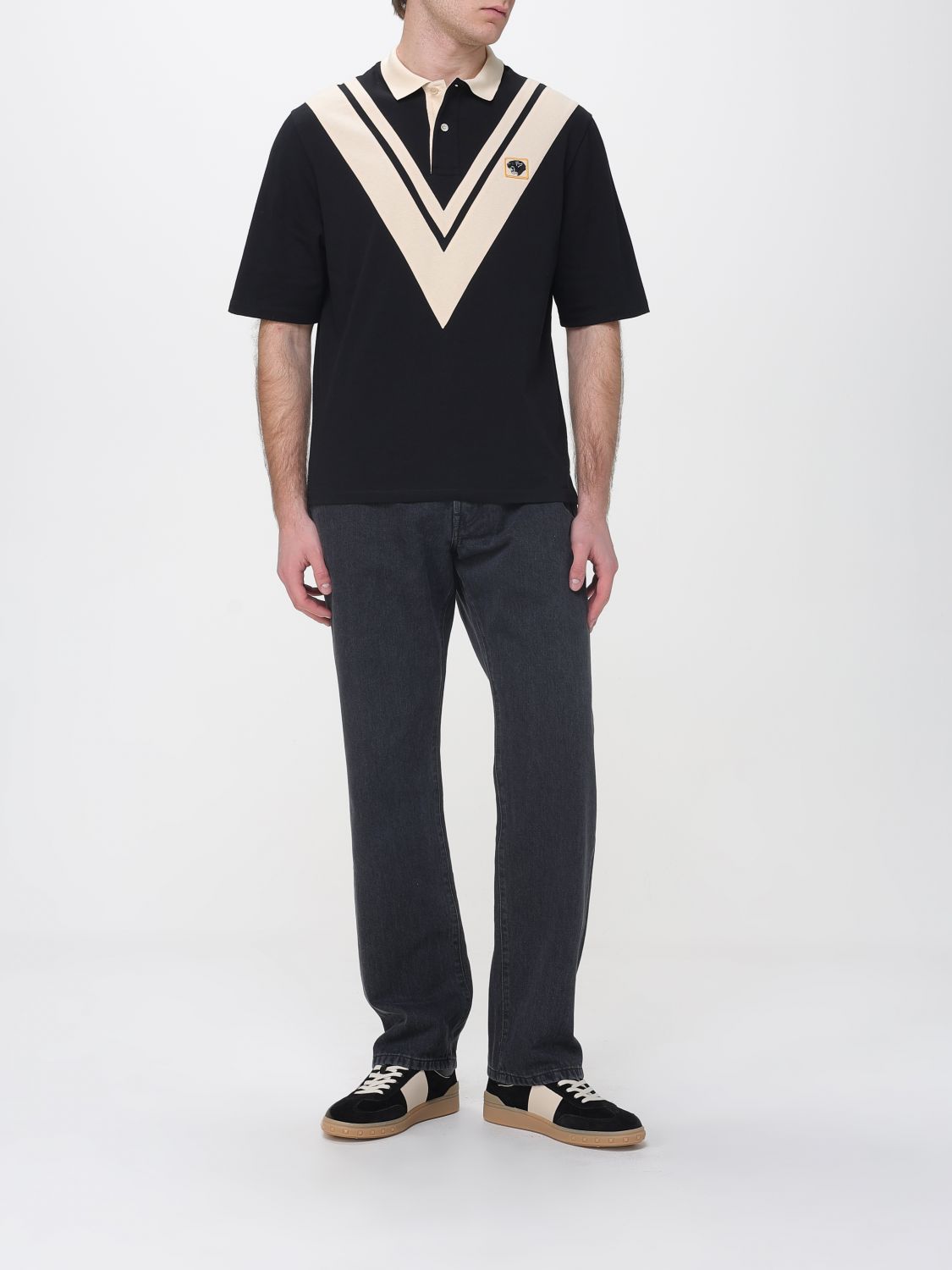 Polo Shirt Men color Black