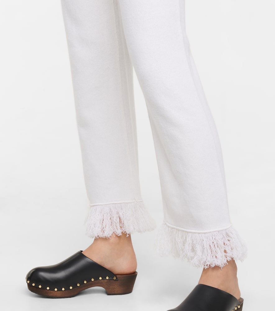 Cordillera fringed virgin wool pants